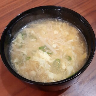卵とえのきの中華スープ